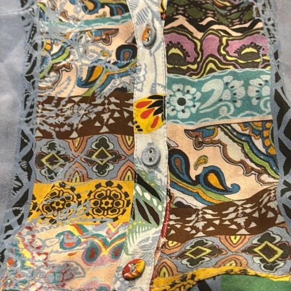 Johnny Was silk Rainbow Adonia Tunic NWT (Oversized) - Picture 10 of 11